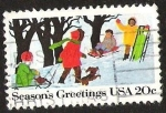 Stamps United States -  SEASONG GREETINGS USA