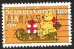 Stamps United States -  SESON GREETINGS USA