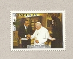 Stamps Honduras -  1er año de gobierno de Carlos Roberto Flores