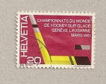 Stamps Switzerland -  Campeonato mundo hockey sobre hielo