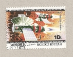 Stamps : Asia : Mongolia :  Cohetes espaciales