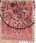 Stamps : Europe : France :  PAZ Y COMERCIO