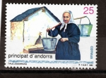 Stamps Andorra -  Tivo de  Andoranos