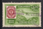 Stamps : America : Colombia :  Centenario de los sellos de correos de Colombia.