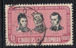 Sellos de America - Colombia -  O’Higgins, Santander y Sucre.