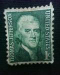 Stamps : America : United_States :  thomas jefferson