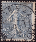 Stamps : Europe : France :  SEMBRADORA CON FONDO RAYADO