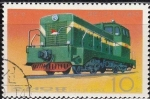 Sellos de Asia - Corea del norte -  Corea Norte 1976 Scott 1527 Sello Tren Locomotora Diesel Saeppyol Matasello de favor Preobliterado