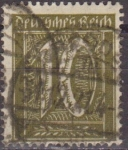 Stamps Germany -  Deutsches Reich 1922 Scott 138 Sello Serie Basica Numeros 10 Usado Alemania 
