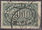 Stamps Germany -  Deutsches Reich 1922 Scott 208 Sello Serie Basica Numeros 5000 usado Alemania Michel256