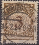 Stamps Germany -  Deutsches Reich 1923 Scott 323 Sello Serie Basica Numeros 3 usado Alemania 