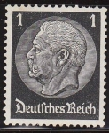 Stamps Germany -  Deutsches Reich 1933 Scott 415 Sello Nuevo 85 Cumpleaños de Von Hindenburg 1 con charnela Alemania 