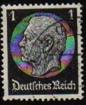 Stamps Germany -  Deutsches Reich 1933 Scott 415 Sello 85 Cumpleaños de Von Hindenburg 1 Usado Alemania Allemagne Germ