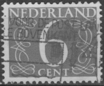 Sellos de Europa - Holanda -  Holanda 1953 Scott 342 Sello Serie Numeros 10c usado Netherland  