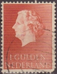 Stamps Netherlands -  Holanda 1954-57 Scott 361 Sello Reina Juliana 1G usado Netherland 