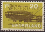Stamps Netherlands -  Holanda 1967 Scott 443 Sello Arquitectura Universidad Tecnologica de Delf 20c usado Netherland 