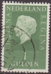Stamps Netherlands -  Holanda 1969 Scott 469 Sello Serie Basica Reina Juliana 1G usado Netherland 