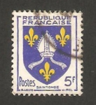 Sellos del Mundo : Europa : Francia : 1005 - Escudo de la provincia  de Saintonge