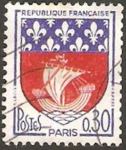 Stamps France -  1354 B - Escudo de París