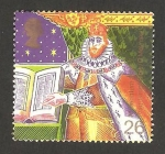 Stamps : Europe : United_Kingdom :  los cristianos, rey james bible