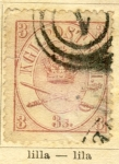 Stamps : Europe : Denmark :  Corona Real año 1864