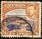 Stamps Cyprus -  Ruinas del palacio de Vouni.