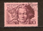 Stamps : Europe : Russia :  LUDWIG   VAN   BEETHOVEN