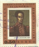 Stamps Venezuela -  Simon Bolivar 1966 0,50