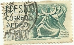 Stamps : America : Mexico :  Puebla - Danza de la Media Luna 1950 1Peso