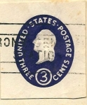 Stamps United States -  3C EN RELIEVE