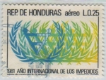 Stamps Honduras -  Año Internacional de los Impedidos