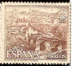 Stamps Spain -  Puente de san Martín, Toledo
