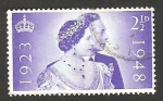 Stamps United Kingdom -  bodas de plata 