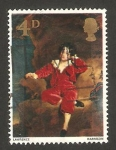 Stamps United Kingdom -  el joven, cuadro de sir thomas lawrence 