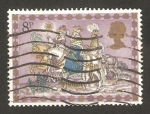 Stamps United Kingdom -  navidad, los 3 reyes