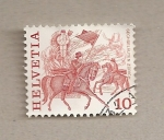 Stamps Switzerland -  Jinetes