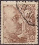 Stamps Spain -  ESPAÑA 1940 935 Sello General Franco 10p Usado Espana Spain Espagne Spagna Spanje Spanien 