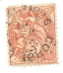Stamps France -  correo terrestre