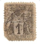 Stamps : Europe : France :  correo terrestre