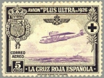 Stamps Spain -  ESPAÑA 1926 339 Sello Nuevo Pro Cruz Roja Española Avión Plus Ultra Travesia Palos Buenos Aires 5c N