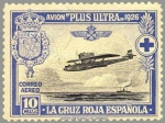 Stamps Europe - Spain -  ESPAÑA 1926 340 Sello Nuevo Pro Cruz Roja Española Avión Plus Ultra Travesia Palos Buenos Aires 10c 