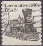 Sellos de America - Estados Unidos -  USA 1981 Scott 1898 Sello Locomotora Tren de 1870 usado Estados Unidos Etats Unis 