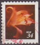 Stamps United States -  USA 2001 Scott 3490 Sello Flora Flores usado Estados Unidos Etats Unis 34c 