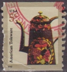 Stamps United States -  USA 2002 Scott 3612 Sello Cafetera American Toleware usado Estados Unidos Etats Unis 