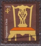 Stamps United States -  USA 2003 Scott 3750 Sello Silla Chippendale usado Estados Unidos Etats Unis  