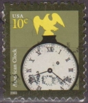 Stamps United States -  USA 2003 Scott 3751 Sello Reloj Americano usado Estados Unidos Etats Unis 