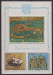 Sellos de Europa - Vaticano -  VATICANO 1972 518/20 HB Sellos ** UNESCO Campaña Salvemos Venezia Basilica San Marcos, Mapa de 1581