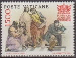 Sellos de Europa - Vaticano -  VATICANO 1986 777 Sello Nuevo Academia de las Ciencias Pontificia MNH Escuela de Atenas de Raphael y