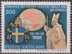 Stamps Vatican City -  VATICANO 1989 847 Sello Nuevo Viajes Papales MNH Zimbabwe, Botswana, Lesotho, Swaziland, Mozambique 