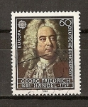 Stamps : Europe : Germany :  Tema Europa / Año Europeo de la Musica